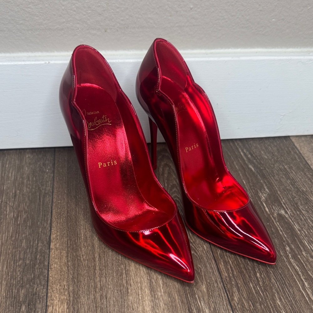 Christian Louboutin Red Patent Leather Heels